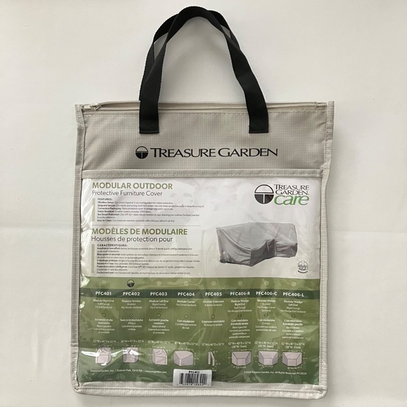 Treasure Garden Deep Seating Modular w/Elastic Outdoor Protective Cover NEW - Picture 8 of 17